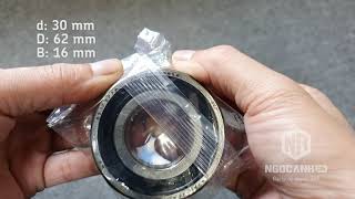  Trên tay vòng bi SKF 6206-2RS1 chính hãng