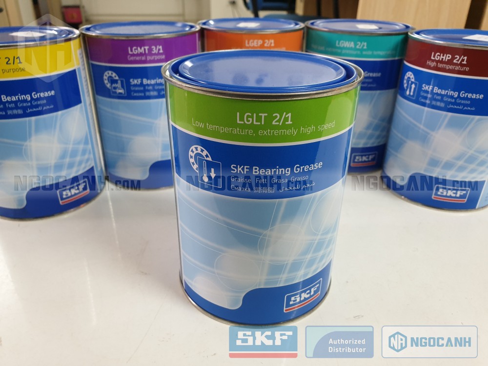 Mỡ SKF LGLT 2/1 được đóng trong hộp có trọng lượng 1kg.