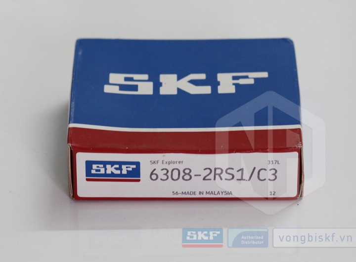 Vòng bi SKF 6308-2RS1/C3 chính hãng phân phối bởi Mua bán Vòng Bi - Đại lý ủy quyền SKF Vòng bi SKF 6308-2RS1/C3 chính hãng