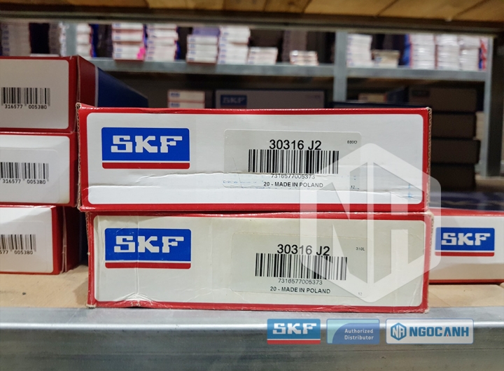 Vòng bi SKF 30316 J2 chính hãng phân phối bởi Mua bán Vòng Bi - Đại lý ủy quyền SKF Vòng bi SKF 30316 J2 chính hãng