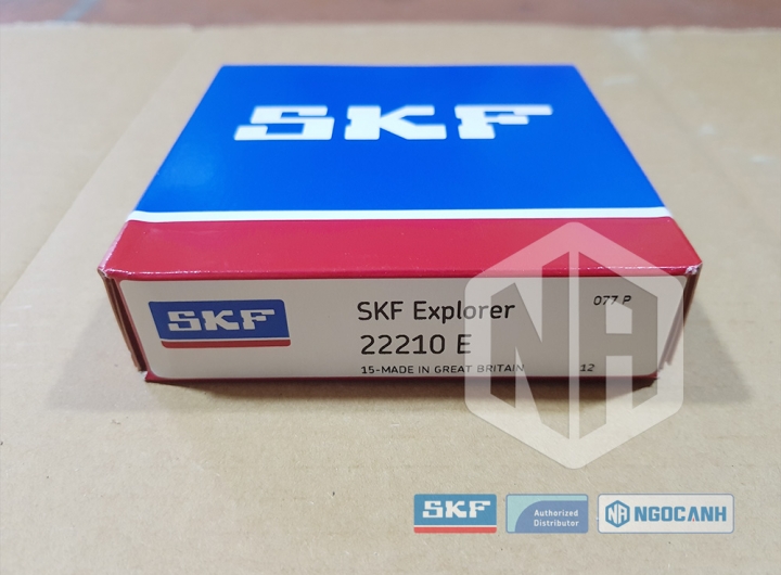 Vòng bi SKF 22210 E chính hãng phân phối bởi Mua bán Vòng Bi - Đại lý ủy quyền SKF Vòng bi SKF 22210 E chính hãng