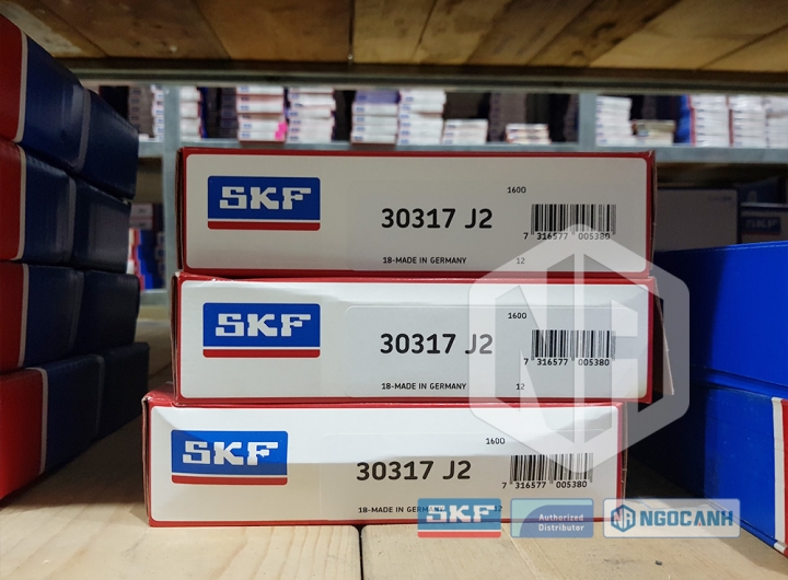 Vòng bi SKF 30317 J2 chính hãng phân phối bởi Mua bán Vòng Bi - Đại lý ủy quyền SKF Vòng bi SKF 30317 J2 chính hãng