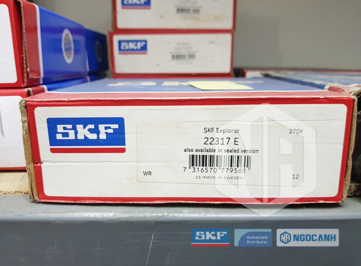 Vòng bi SKF 22317 E chính hãng phân phối bởi Mua bán Vòng Bi - Đại lý ủy quyền SKF Vòng bi SKF 22317 E chính hãng
