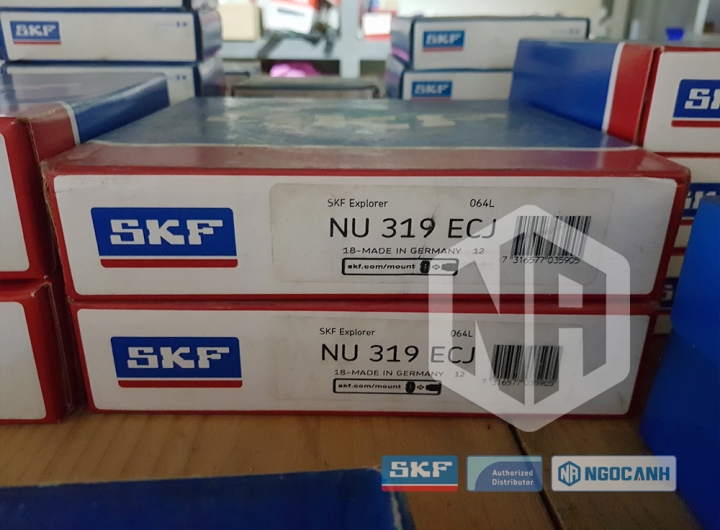 Vòng bi SKF NU 319 ECJ chính hãng phân phối bởi Mua bán Vòng Bi - Đại lý ủy quyền SKF Vòng bi SKF NU 319 ECJ chính hãng