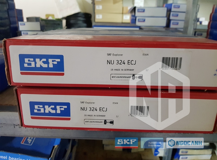 Vòng bi SKF NU 324 ECJ chính hãng phân phối bởi Mua bán Vòng Bi - Đại lý ủy quyền SKF Vòng bi SKF NU 324 ECJ chính hãng
