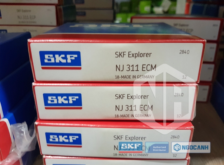 Vòng bi SKF NJ 311 ECM chính hãng phân phối bởi Mua bán Vòng Bi - Đại lý ủy quyền SKF Vòng bi SKF NJ 311 ECM chính hãng