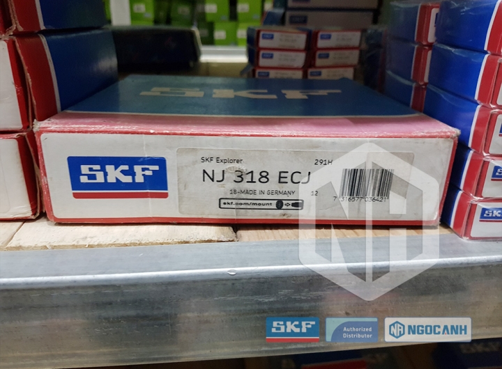 Vòng bi SKF NJ 318 ECJ chính hãng phân phối bởi Mua bán Vòng Bi - Đại lý ủy quyền SKF Vòng bi SKF NJ 318 ECJ chính hãng