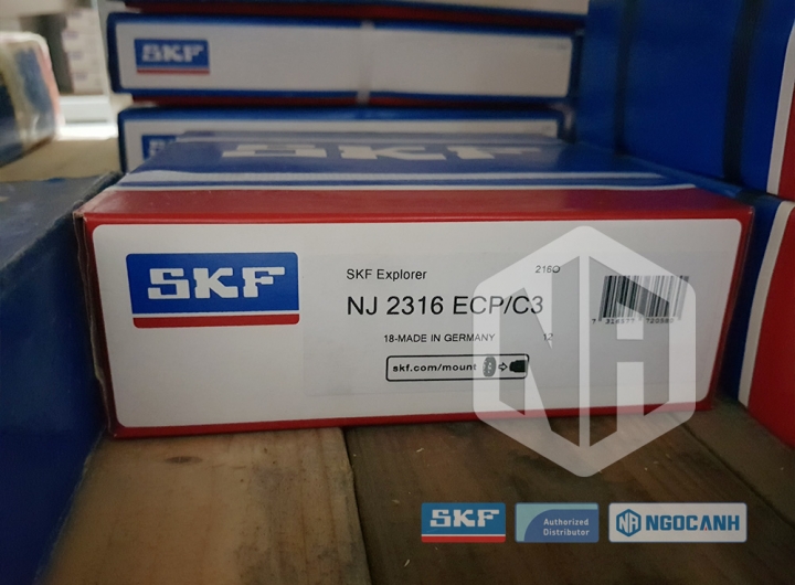 Vòng bi SKF NJ 2316 ECP/C3 chính hãng phân phối bởi Mua bán Vòng Bi - Đại lý ủy quyền SKF Vòng bi SKF NJ 2316 ECP/C3 chính hãng