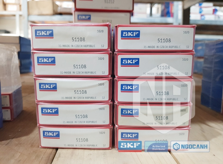Vòng bi SKF 51108 chính hãng phân phối bởi Mua bán Vòng Bi - Đại lý ủy quyền SKF Vòng bi SKF 51108 chính hãng