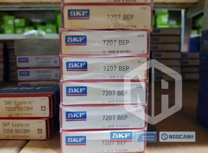 Vòng bi SKF 7207 BEP chính hãng phân phối bởi Mua bán Vòng Bi - Đại lý ủy quyền SKF Vòng bi SKF 7207 BEP chính hãng
