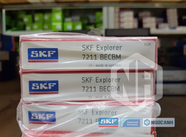 Vòng bi SKF 7211 BECBM chính hãng phân phối bởi Mua bán Vòng Bi - Đại lý ủy quyền SKF Vòng bi SKF 7211 BECBM chính hãng
