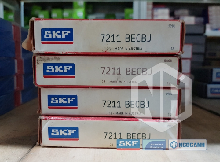 Vòng bi SKF 7211 BECBJ chính hãng phân phối bởi Mua bán Vòng Bi - Đại lý ủy quyền SKF Vòng bi SKF 7211 BECBJ chính hãng
