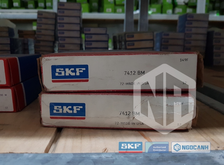 Vòng bi SKF 7412 BM chính hãng phân phối bởi Mua bán Vòng Bi - Đại lý ủy quyền SKF Vòng bi SKF 7412 BM chính hãng
