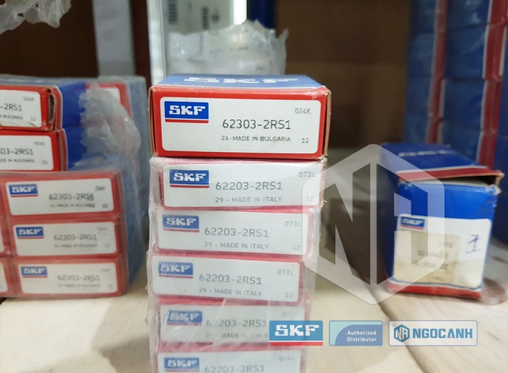 Vòng bi SKF 62303-2RS1 chính hãng phân phối bởi Mua bán Vòng Bi - Đại lý ủy quyền SKF Vòng bi SKF 62303-2RS1 chính hãng