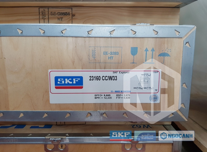 Vòng bi SKF 23160 CC/W33 chính hãng phân phối bởi Mua bán Vòng Bi - Đại lý ủy quyền SKF Vòng bi SKF 23160 CC/W33 chính hãng