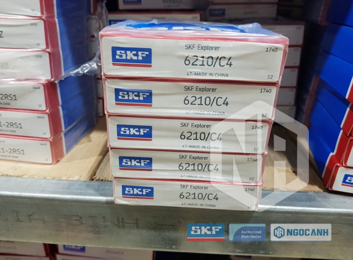 Vòng bi SKF 6210/C4 chính hãng phân phối bởi Mua bán Vòng Bi - Đại lý ủy quyền SKF Vòng bi SKF 6210/C4 chính hãng