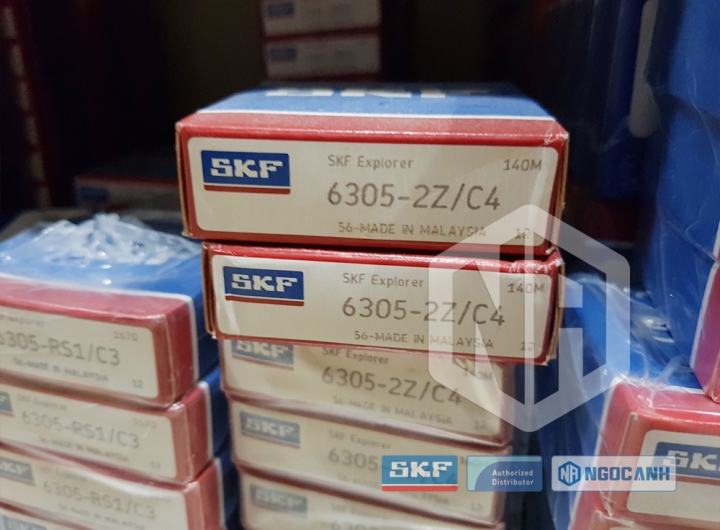 Vòng bi SKF 6305-2Z/C4 chính hãng phân phối bởi Mua bán Vòng Bi - Đại lý ủy quyền SKF Vòng bi SKF 6305-2Z/C4 chính hãng