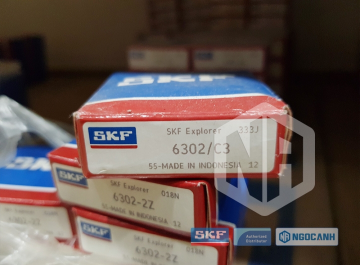 Vòng bi SKF 6302/C3 chính hãng phân phối bởi Mua bán Vòng Bi - Đại lý ủy quyền SKF Vòng bi SKF 6302/C3 chính hãng