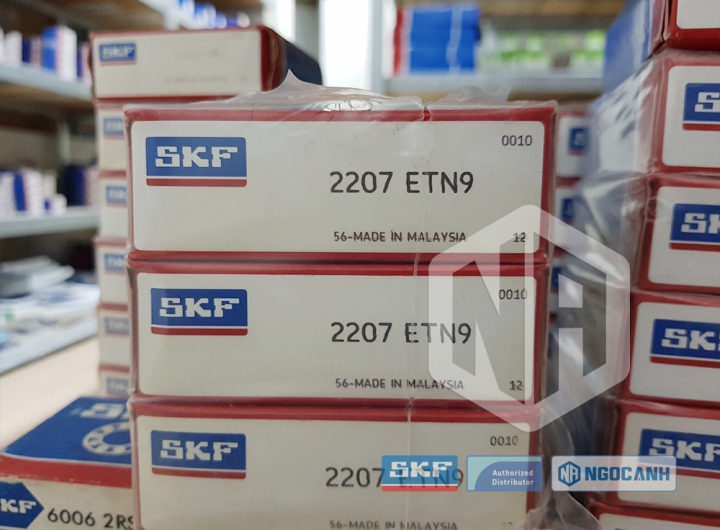 Vòng bi SKF 2207 ETN9 chính hãng phân phối bởi Mua bán Vòng Bi - Đại lý ủy quyền SKF Vòng bi SKF 2207 ETN9 chính hãng