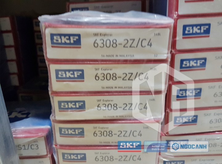 Vòng bi SKF 6308-2Z/C4 chính hãng phân phối bởi Mua bán Vòng Bi - Đại lý ủy quyền SKF Vòng bi SKF 6308-2Z/C4 chính hãng