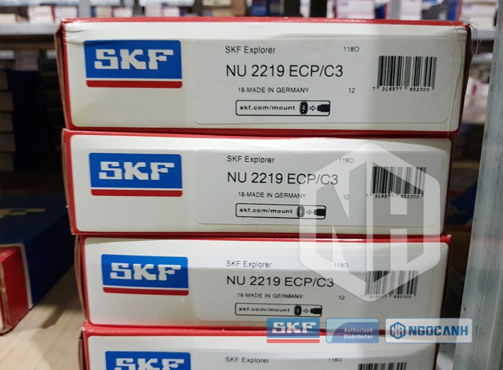 Vòng bi SKF NU 2219 ECP/C3 chính hãng phân phối bởi Mua bán Vòng Bi - Đại lý ủy quyền SKF Vòng bi SKF NU 2219 ECP/C3 chính hãng