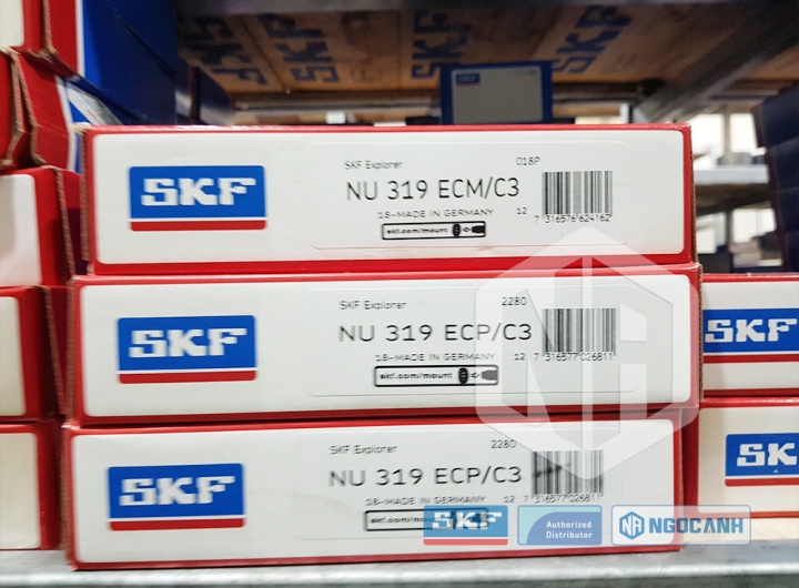 Vòng bi SKF NU 319 ECM/C3 chính hãng phân phối bởi Mua bán Vòng Bi - Đại lý ủy quyền SKF Vòng bi SKF NU 319 ECM/C3 chính hãng