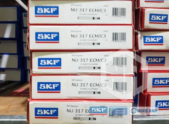 Vòng bi SKF NU 317 ECM/C3 chính hãng phân phối bởi Mua bán Vòng Bi - Đại lý ủy quyền SKF Vòng bi SKF NU 317 ECM/C3 chính hãng