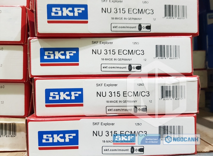 Vòng bi SKF NU 315 ECM/C3 chính hãng phân phối bởi Mua bán Vòng Bi - Đại lý ủy quyền SKF Vòng bi SKF NU 315 ECM/C3 chính hãng