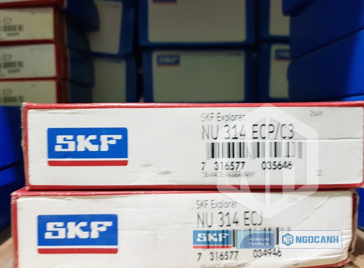 Vòng bi SKF NU 314 ECP/C3 chính hãng phân phối bởi Mua bán Vòng Bi - Đại lý ủy quyền SKF Vòng bi SKF NU 314 ECP/C3 chính hãng