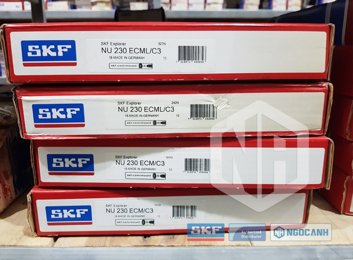 Vòng bi SKF NU 230 ECM/C3 chính hãng phân phối bởi Mua bán Vòng Bi - Đại lý ủy quyền SKF Vòng bi SKF NU 230 ECM/C3 chính hãng