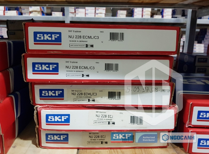 Vòng bi SKF NU 228 ECML/C3 chính hãng phân phối bởi Mua bán Vòng Bi - Đại lý ủy quyền SKF Vòng bi SKF NU 228 ECML/C3 chính hãng