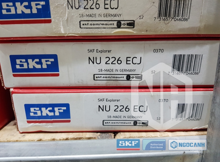 Vòng bi SKF NU 226 ECJ chính hãng phân phối bởi Mua bán Vòng Bi - Đại lý ủy quyền SKF Vòng bi SKF NU 226 ECJ chính hãng