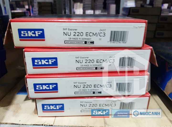 Vòng bi SKF NU 220 ECM/C3 chính hãng phân phối bởi Mua bán Vòng Bi - Đại lý ủy quyền SKF Vòng bi SKF NU 220 ECM/C3 chính hãng
