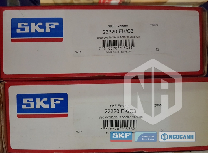 Vòng bi SKF 22320 EK/C3 chính hãng phân phối bởi Mua bán Vòng Bi - Đại lý ủy quyền SKF Vòng bi SKF 22320 EK/C3 chính hãng