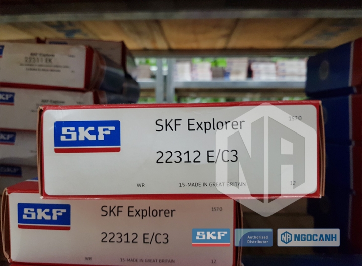 Vòng bi SKF 22312 E/C3 chính hãng phân phối bởi Mua bán Vòng Bi - Đại lý ủy quyền SKF Vòng bi SKF 22312 E/C3 chính hãng