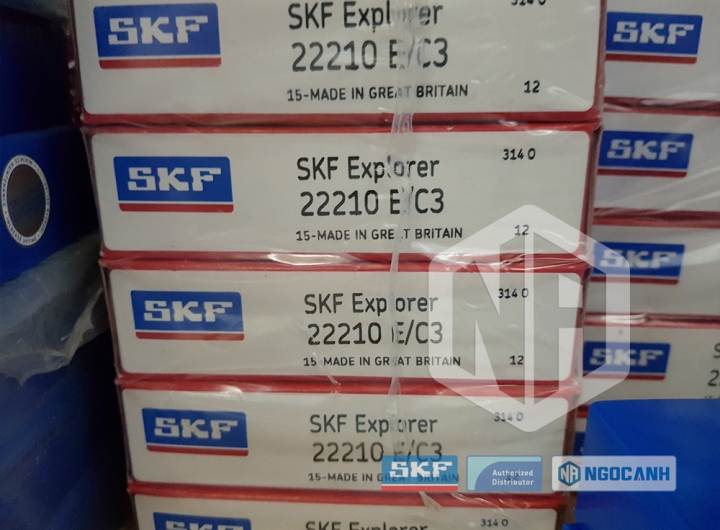 Vòng bi SKF 22210 E/C3 chính hãng phân phối bởi Mua bán Vòng Bi - Đại lý ủy quyền SKF Vòng bi SKF 22210 E/C3 chính hãng