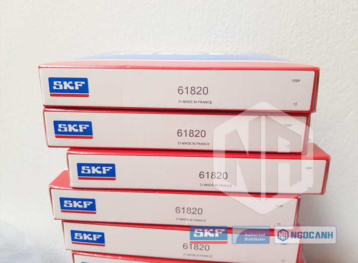 Vòng bi SKF 61820 chính hãng phân phối bởi Mua bán Vòng Bi - Đại lý ủy quyền SKF Vòng bi SKF 61820 chính hãng