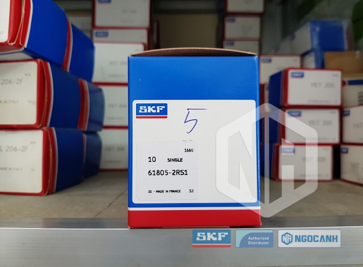 Vòng bi SKF 61805-2RS1 chính hãng phân phối bởi Mua bán Vòng Bi - Đại lý ủy quyền SKF Vòng bi SKF 61805-2RS1 chính hãng