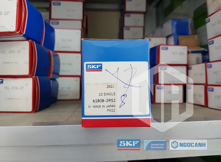 Vòng bi SKF 61808-2RS1 chính hãng phân phối bởi Mua bán Vòng Bi - Đại lý ủy quyền SKF Vòng bi SKF 61808-2RS1 chính hãng