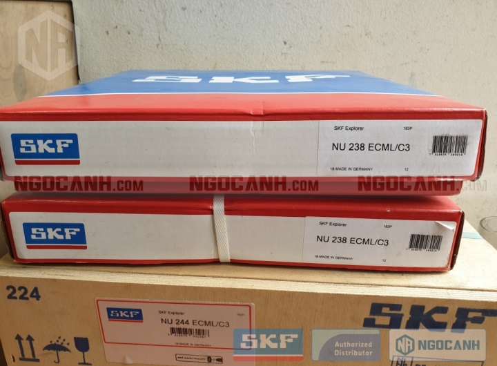 Vòng bi SKF NU 238 ECML/C3 chính hãng phân phối bởi Mua bán Vòng Bi - Đại lý ủy quyền SKF Vòng bi SKF NU 238 ECML/C3 chính hãng