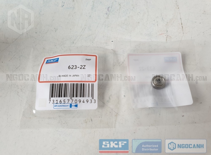 Vòng bi SKF 623-2Z chính hãng phân phối bởi Mua bán Vòng Bi - Đại lý ủy quyền SKF Vòng bi SKF 623-2Z chính hãng