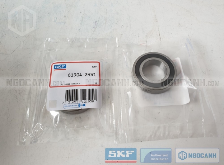 Vòng bi SKF 61904-2RS1 chính hãng phân phối bởi Mua bán Vòng Bi - Đại lý ủy quyền SKF Vòng bi SKF 61904-2RS1 chính hãng