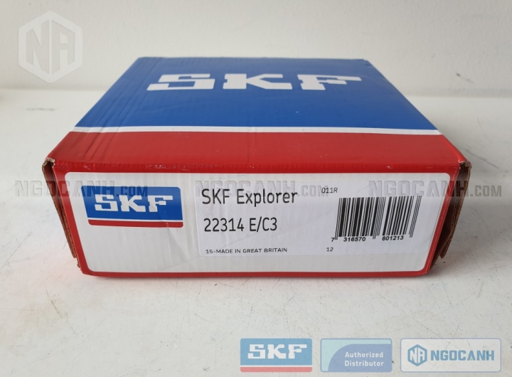 Vòng bi SKF 22314 E/C3 chính hãng phân phối bởi Mua bán Vòng Bi - Đại lý ủy quyền SKF Vòng bi SKF 22314 E/C3 chính hãng