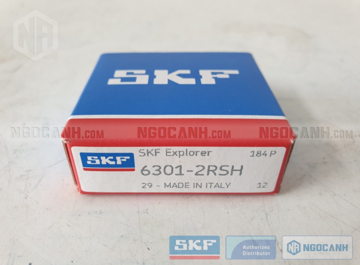 Vòng bi SKF 6301-2RSH chính hãng phân phối bởi Mua bán Vòng Bi - Đại lý ủy quyền SKF Vòng bi SKF 6301-2RSH chính hãng