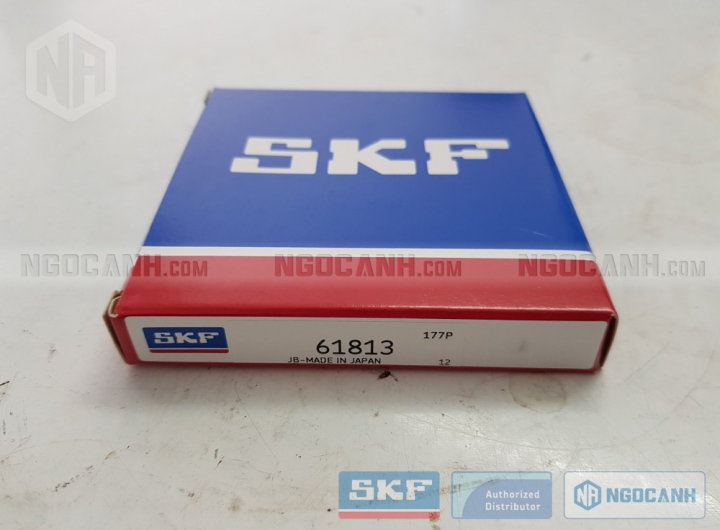 Vòng bi SKF 61813 chính hãng phân phối bởi Mua bán Vòng Bi - Đại lý ủy quyền SKF Vòng bi SKF 61813 chính hãng