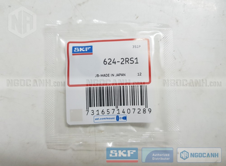 Vòng bi SKF 624-2RS1 chính hãng phân phối bởi Mua bán Vòng Bi - Đại lý ủy quyền SKF Vòng bi SKF 624-2RS1 chính hãng