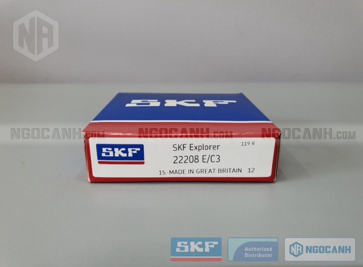 Vòng bi SKF 22208 E/C3 chính hãng phân phối bởi Mua bán Vòng Bi - Đại lý ủy quyền SKF Vòng bi SKF 22208 E/C3 chính hãng