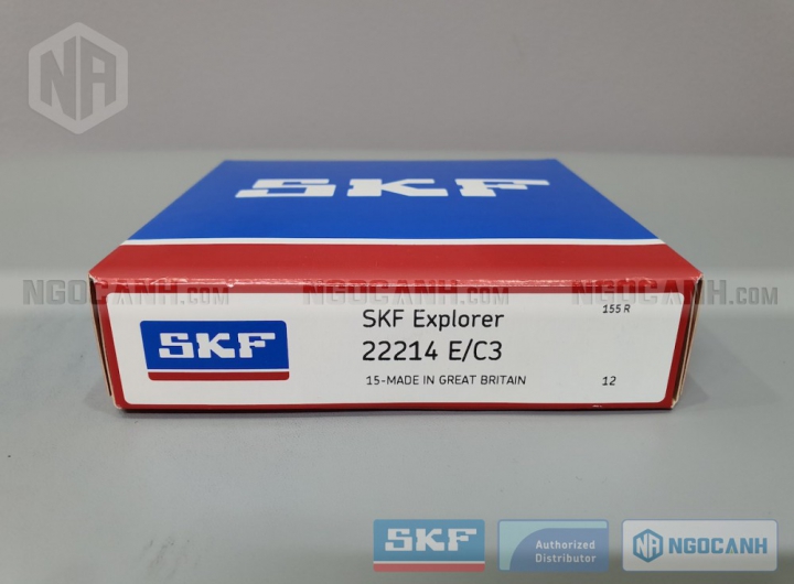 Vòng bi SKF 22214 E/C3 chính hãng phân phối bởi Mua bán Vòng Bi - Đại lý ủy quyền SKF Vòng bi SKF 22214 E/C3 chính hãng