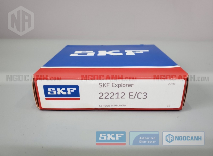 Vòng bi SKF 22212 E/C3 chính hãng phân phối bởi Mua bán Vòng Bi - Đại lý ủy quyền SKF Vòng bi SKF 22212 E/C3 chính hãng