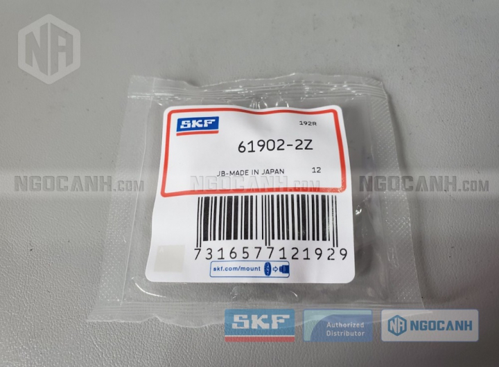 Vòng bi SKF 61902-2Z chính hãng phân phối bởi Mua bán Vòng Bi - Đại lý ủy quyền SKF Vòng bi SKF 61902-2Z chính hãng